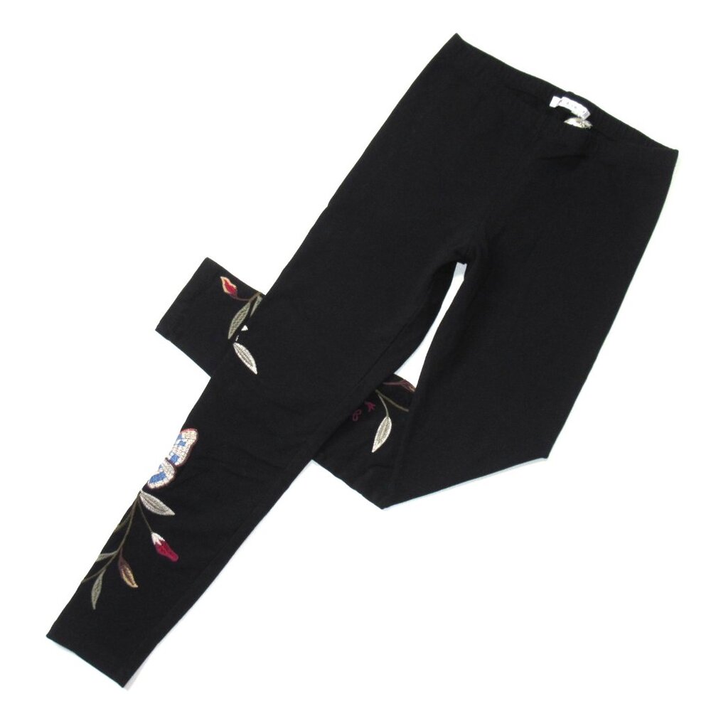 NWT Johnny Was JWLA Penelope Legging in Black Butterfly Embroidered Pants XS